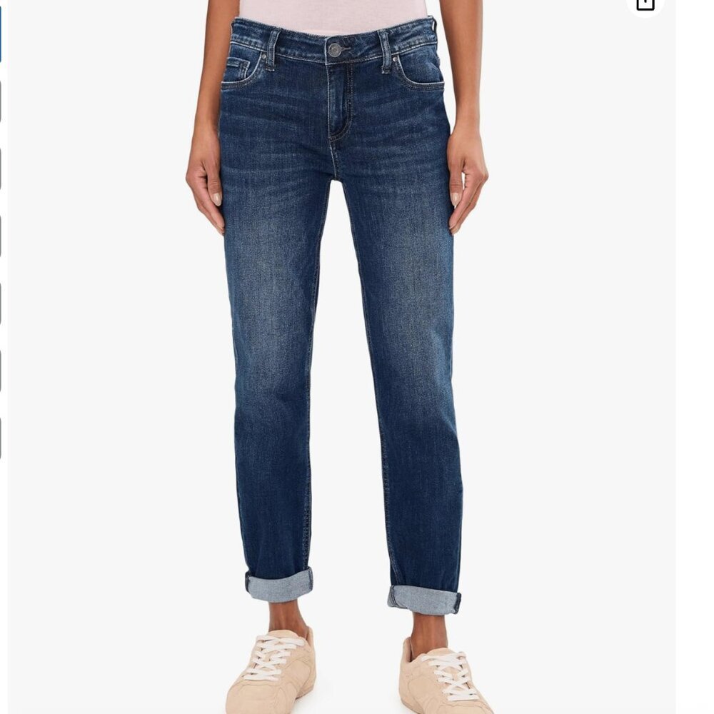 Kut from the Kloth Catherine Boyfriend Jeans Size 0 Medium Wash